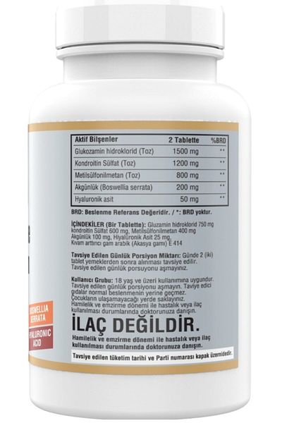 NCS Glucosamine Chondroitin Msm Hyaluronic Acid Boswellia Serrata 180 Tablets
