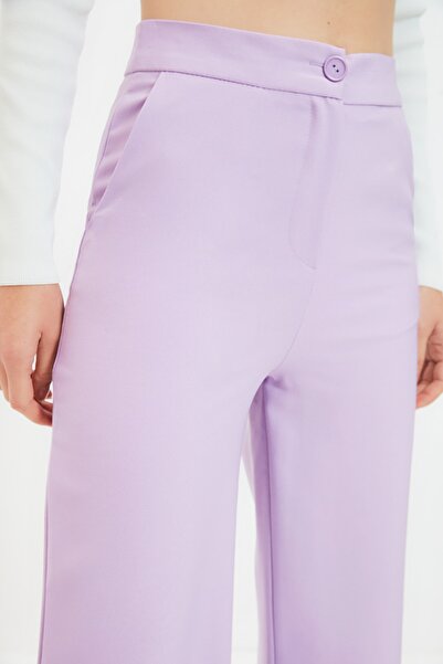 Trendyol Collection Lilac Wide Leg/Wide Leg Woven Fabric Pants Twoss19St0179