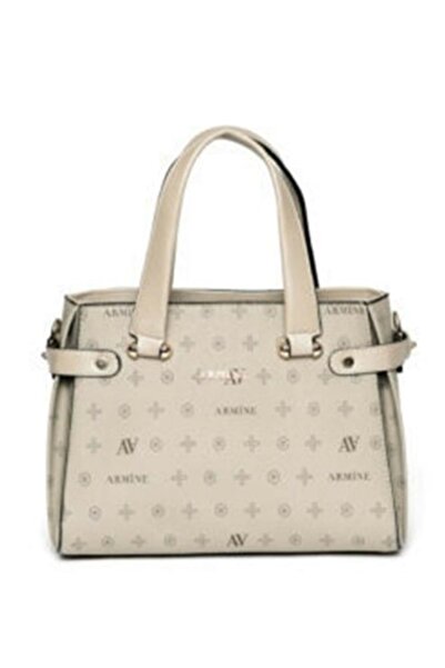 Armine 172 Geantă de umăr de mână de mărime medie pentru femei cu curea Mink ...