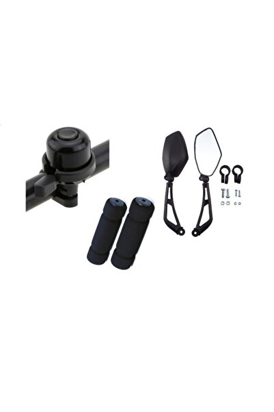 Genel Markalar Bisiklet Tın Tın Zil Uyarı Seti 3 Parça ( Zil Ayna Sünger Elcik)