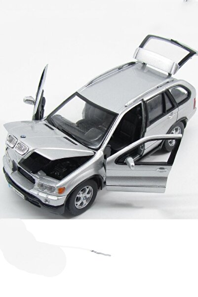 LABİRENTMARKET Motormax Bmw X5 Metal Model Araba Gri 1:24 Ölçekli Açılabilen ...