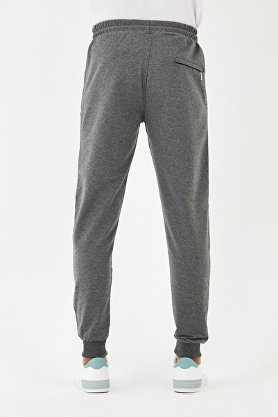 DOAYS Ανδρικό αθλητικό παντελόνι, Skinny πόδι, Ελαστική μέση, πίσω τσέπη, ελαστικό φερμουάρ, συμπαγές χτενισμένο βαμβάκι