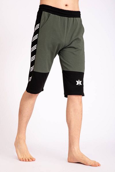 Giyim Dünyası Ανδρικό X Print Capri Khaki