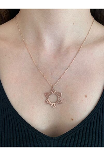 Roma Silvers Turmalin Çiçeği Zincirli Kolye