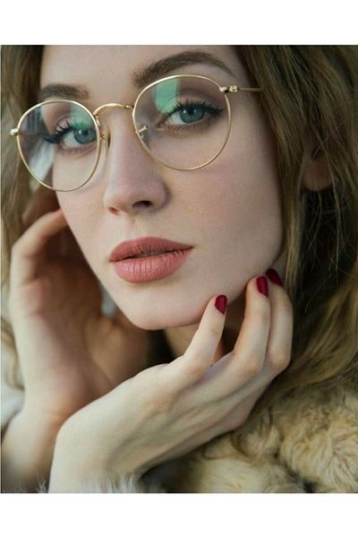 Castello Round Glasses with Blue Light Filter