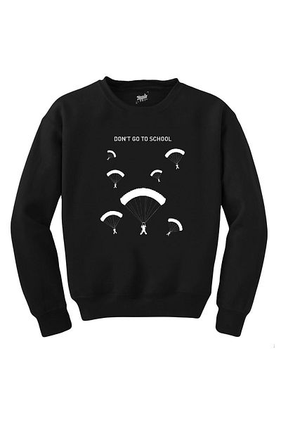 Z zepplin Pubg Dont Go School Black Sweatshirt