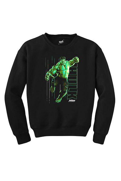 Z zepplin Hulk Attack Black Sweatshirt
