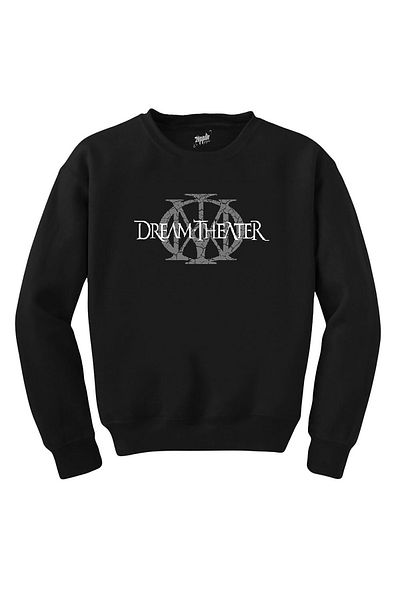 Z zepplin Dream Theater Logo Black Sweatshirt