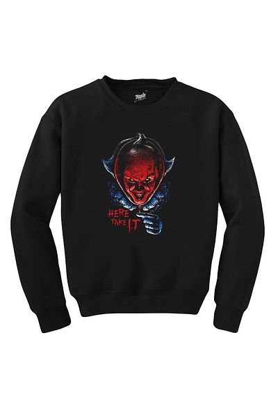 Z zepplin It Here Take Black Sweatshirt