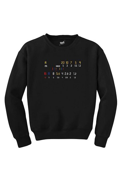 Z zepplin Photographer Manual Lens Black Sweatshirt