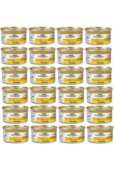 Gourmet Gold Kıyılmış Tavuklu Yetişkin Kedi Konservesi 85gr X 24 Adet