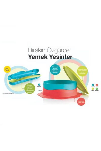 Tupperware My First Plate and Food Spoon Food Set Hsgl