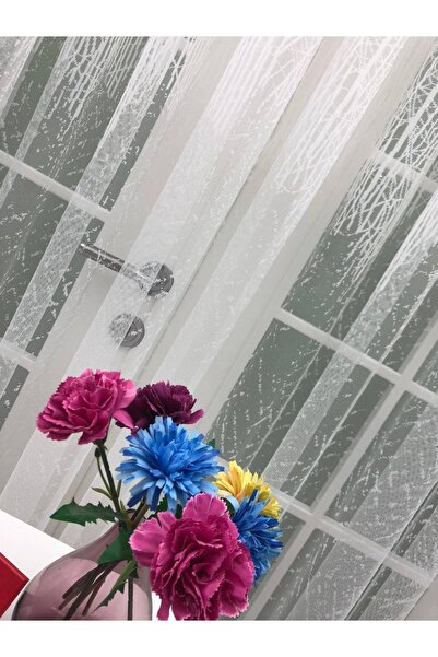 perdealemi Sport Pattern Lace Tulle Curtain, 600x250, Sparse Pleat, 1/2