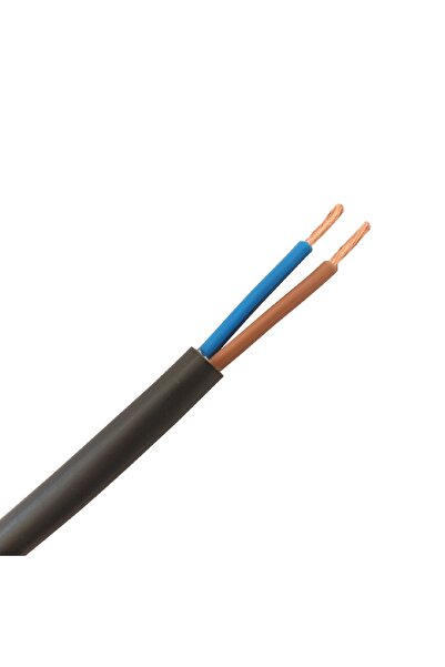 ÖZNUR 2 X 1,5 Ttr Kablo - Tam Bakır - Siyah - 20 Metre