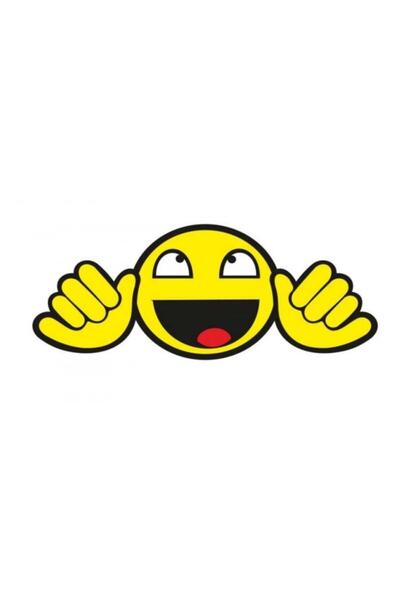 Trend Garaj Smiling Face Sticker 12 X 6 Cm
