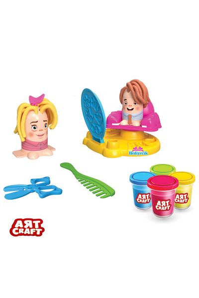hediyecik Art Craft Educational Crazy Barber Play Dough Set