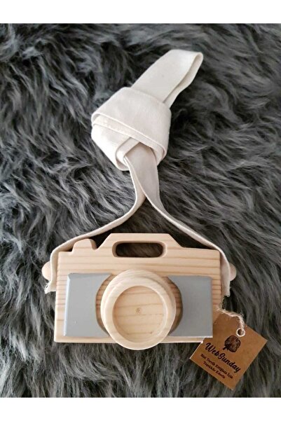 websunday كاميرا ألعاب طبيعية كلاسيكية، هدية مصنوعة يدويًا للأطفال الصغار - ر...