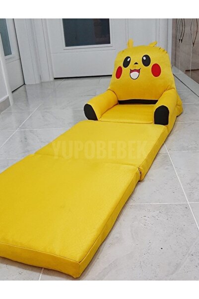 yupo bebek baby equipment Bebek - Çocuk Koltuk Açılır Kapanır Portatif Yataklı Çocuk Oturma Koltuğu Kullanışlı Puf Sarı Renk