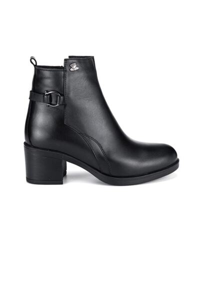 Venüs 1950914k Kadın Hakiki Deri Klasik Siyah Bot
