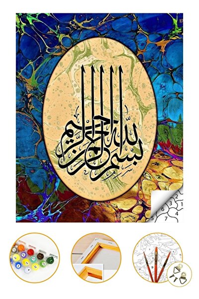 tale hobby Sayılarla Boyama Seti Kasnaklı 40x50cm Boyalar Ve Fırçalar Dahil