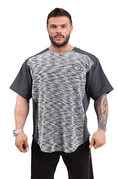 BGSM Tricou de antrenament supradimensionat, tip Rag Top