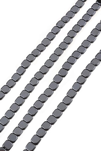 Dünya Doğal Taş حجر هيماتيت مربع 6 × 2 مم من الحجر الطبيعي - Dz3661