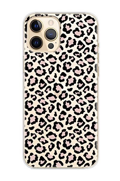Spoyi Iphone 12 Pro Max Leopar Tasarımlı Süper Şeffaf Telefon Kılıfı