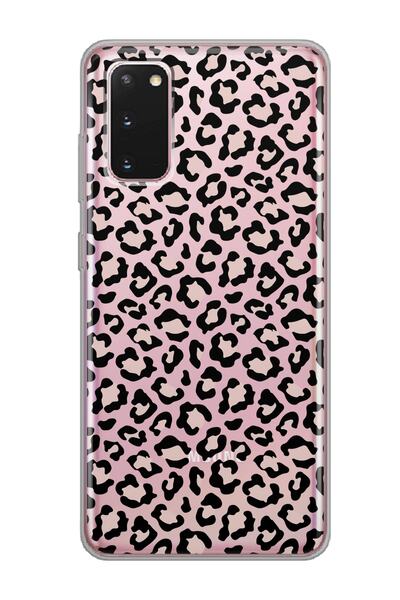 Spoyi Samsung Galaxy S20 Fe Leopar Tasarımlı Süper Şeffaf Telefon Kılıfı