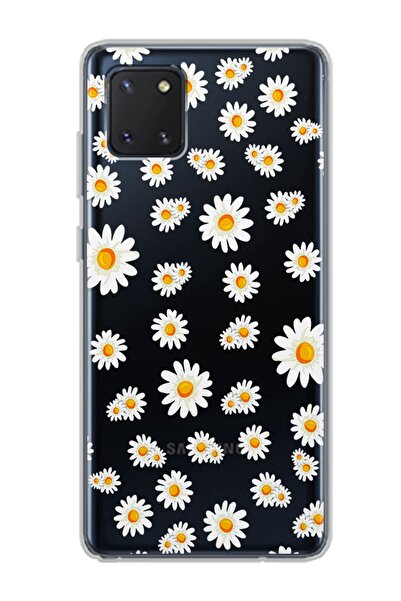 Spoyi Samsung Galaxy Note 10 Lite Full Papatya Tasarımlı Süper Şeffaf Telefon...