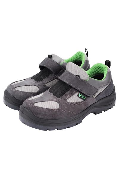 DIGERUI Pantofi de lucru de vară cu velcro din piele intoarsa 3v Nr:38