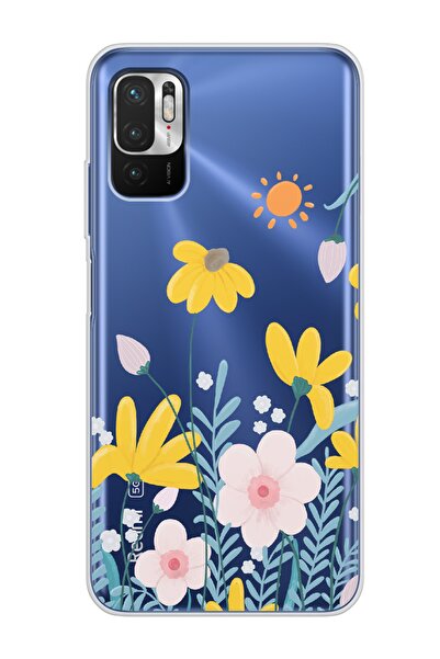 Spoyi Xiaomi Redmi Note 10 5g Spring Tasarımlı Süper Şeffaf Telefon Kılıfı