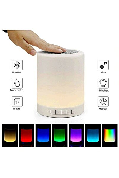 ROZIA Bluetooth Hoparlör Fm/radyo Sensörlü Renk Değiştiren Speaker Sensörlü H...