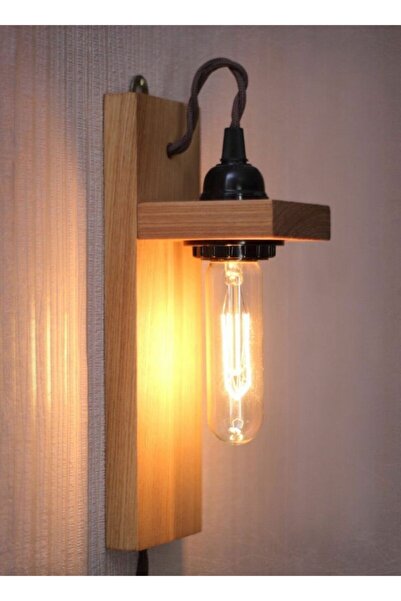 hü ma tasarım ve aksesuar Tasarım Dekoratif Ahşap Halatlı Rustik Duvar Aplik ...