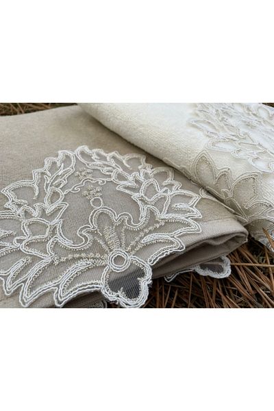 Çeyiz Bahçesi Σετ πετσετών βελούδινο Fairy 2 τεμαχίων 50&90