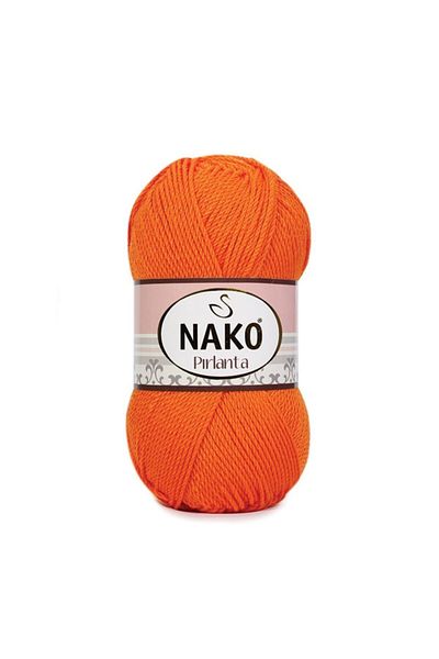 NAKO Diamond 6733 - 5Pcs Orange Hand Knitting Threads, Booties Vest and Cardigan Sweater Threads