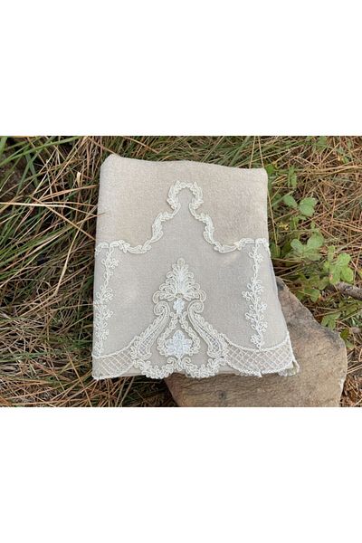 Çeyiz Bahçesi Кадифена кърпа Mountain Cappuccino 50 и 90