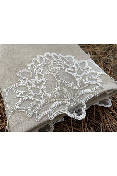 Çeyiz Bahçesi Βελούδινη πετσέτα Fairy Cappuccino 50&90