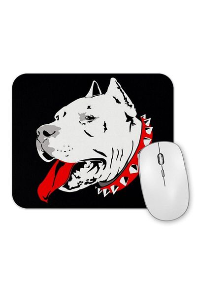 Baskı Dükkanı Mouse Pad Pitbull Dog Pug