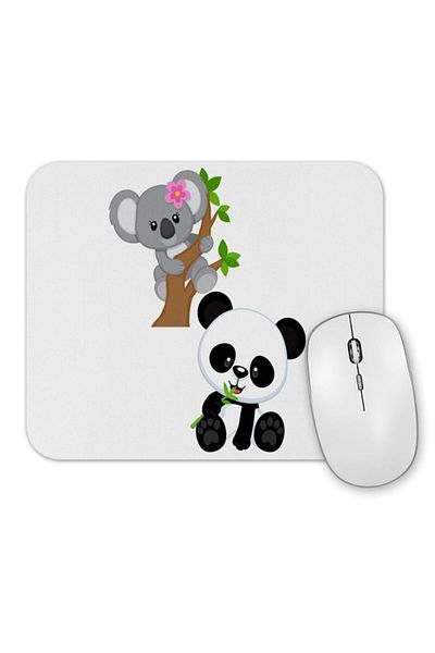 Baskı Dükkanı Covoraș de mouse pentru bebeluși Coala și bebeluși Panda