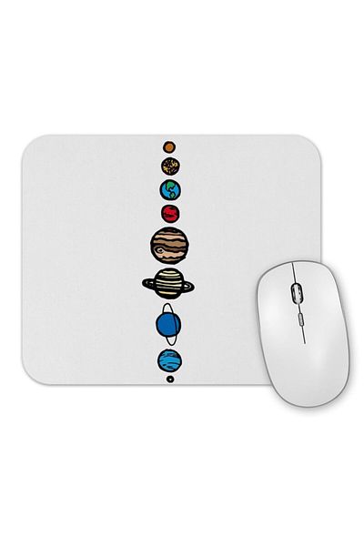 Baskı Dükkanı Planets Mouse Pad