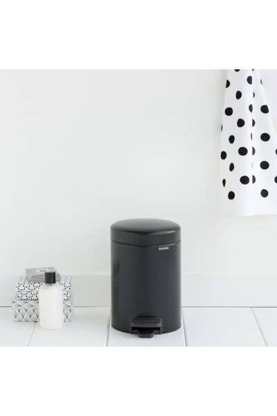 Brabantia Bra 113321 Newicon Matte Black Garbage Can.3L