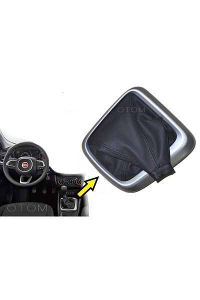 Fiat إطار Egea Gear Shift Bellows باللون الرمادي المطلي بالنيكل (735631235)