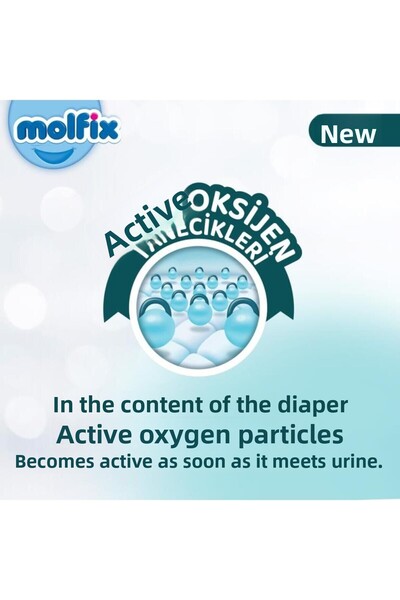 Molfix Premium Baby Diapers Ultra Opportunity Package Size 6 15+ kg 54 Pieces