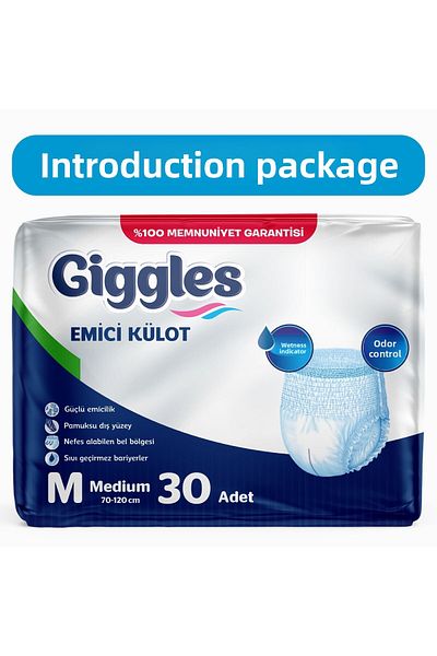 giggles Pantyhose Adult Patient Diapers Medium Size m Size 30 Lu