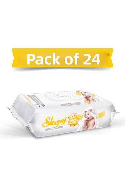 Sleepy Sleepy Wet Towel Sensitive 90'' with Cover X24