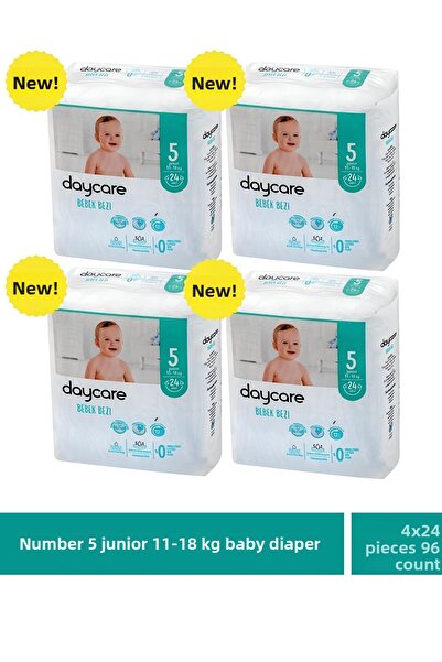 Daycare Junior Size 5 - 11-18 kg Baby Diapers, 4X24 96 Pieces