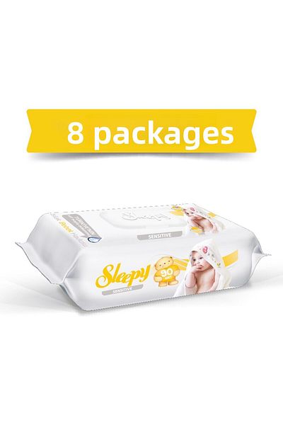 Sleepy Sensitive Wet Towel 8X90 720 Sheets