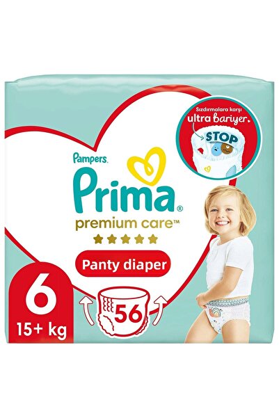 Prima حفاضات داخلية من بريميوم كير مقاس 6، عبوة مزدوجة كبيرة جدًا 28 قطعة × 2