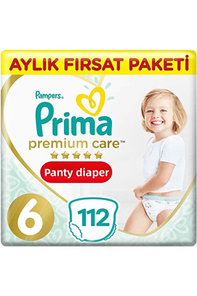 Prima سراويل داخلية للأطفال من بريميوم كير مقاس 6 - 28x4 112 قطعة