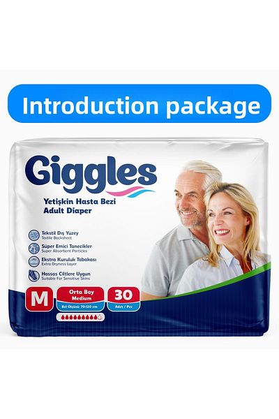 giggles Adult Patient Diapers Lacing Medium M